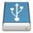 Blue External Drive USB Icon